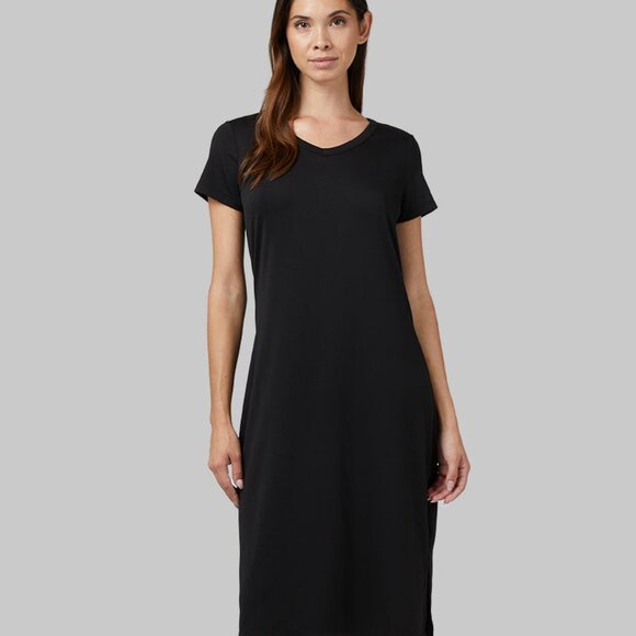 32 DEGREE WOMEN'S COOL T-SHIRT DRESS BLACK - Picture 2 of 4